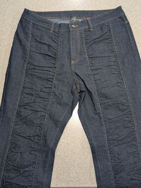 Vintage FUBU "The Collection" Ruched Front Stretch Jeans in Indigo Size 14W